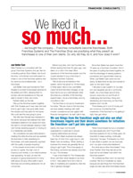 Franchising Consultants Magazine Sept/Oct 2010